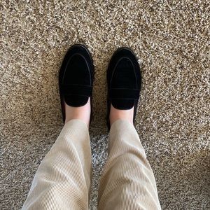 Velvet loafers